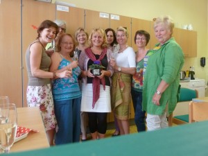 Start in der Volksschule St. Georgen bei Direktorin Petra Enzenhofer mit Kaffee und Kuchen